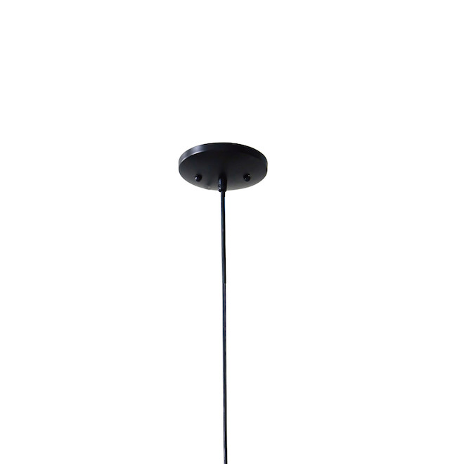 Lampe à suspension bohème en dôme brun Project Source 18 po x 16 po, incandescente
