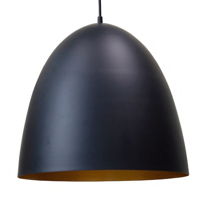 Luminaire Suspendu MORENO abat-jour D50cm métal ajouré noir Design  Industriel