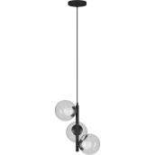 Allen + Roth 3-Light Pendant Fixture - Matte Black - Cord Mount - 35 W G9 Bulbs (Not Included)