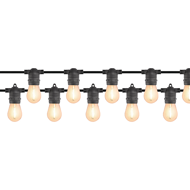 VALU+ Solar LED String Lights 15-ft - Warm White