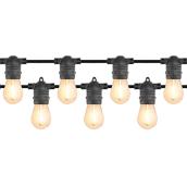 VALU+ Solar LED String Lights 15-ft - Warm White