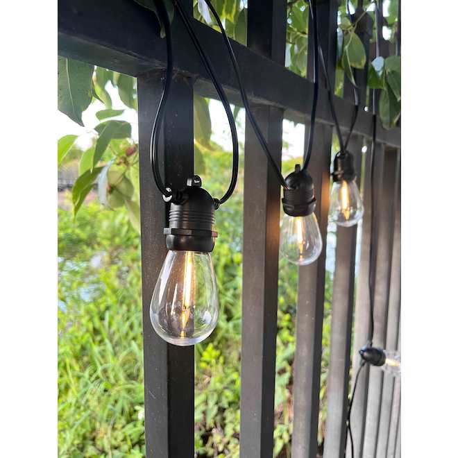 VALU+ Solar LED String Lights 15-ft - Warm White