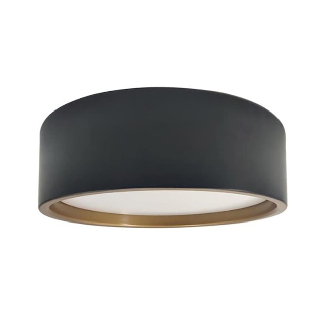 Landon & Co.14 x 4-in 22W Round Acrylic LED Flushmount - Matte Black