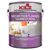 Peinture acrylique pour planchers de galerie et de patio Kilz, émail lustré doux, gris ardoise, 3,79 L