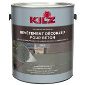 Revêtement décoratif pour béton Kilz, gris, antidérapant, 3,79 L