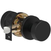 RONA Gemma Matte Black Passage Knob