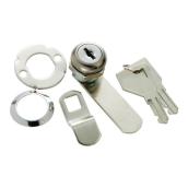 First Watch Security Chrome Cabinet and Drawer Lock 7/8-in