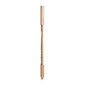 Colonial Elegance Stair Baluster - Hemlock - Square Turned - 36-in L x 1 1/4-in W x 1/14-in T