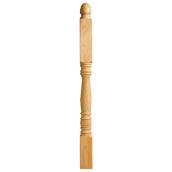 Colonial Elegance Le Royal Newel Post - Hemlock - Natural Finish - 41 1/2-in L x 3-in W x 3-in D
