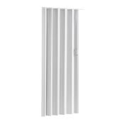 Colonial Elegance Via 48-in x 80-in Adjustable White Vinyl Accordion Folding Door