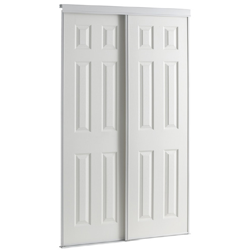 Colonial Elegance Sliding Door - Bostonian - Primed White - Interior - 36-in W x 80 1/2-in H
