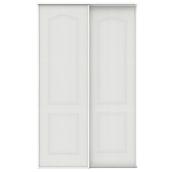 Colonial Elegance Camden Sliding Closet Doors - White Primed - 2-Panel Arch-Top - 60-in W x 80-in H