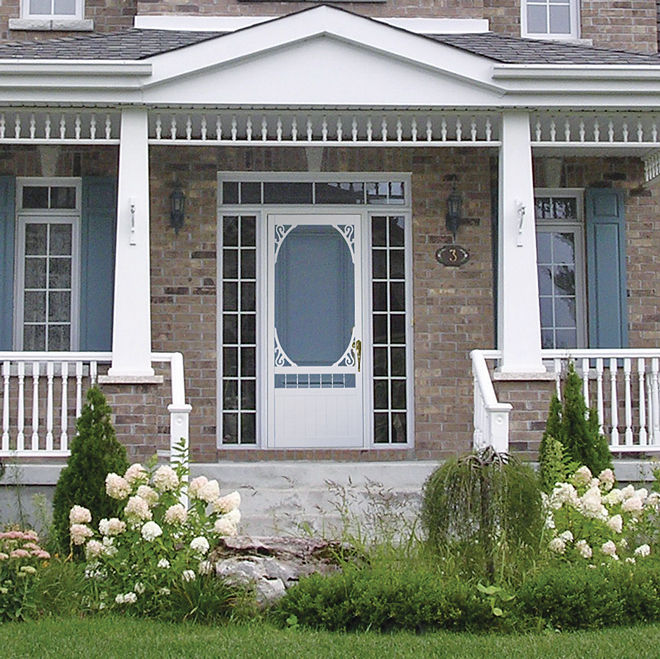 Colonial Elegance Deerglen 33-in x 80-in White Fibreglass UV
