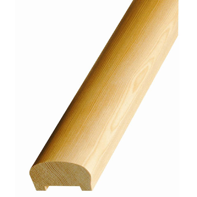 Colonial Elegance Victorian Handrail with Fillet - Hemlock - Natural Finish - 10-ft L