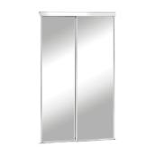 Porte miroir coulissante Versa, Colonial Elegance, 48 po x 80 1/2 po x 2 po, PVC, blanc