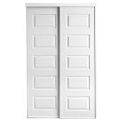 Colonial Elegance Sliding Door - Primed White - MDF - 48-in W x 80 1/2-in H
