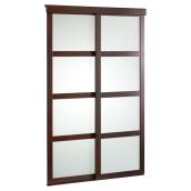 Colonial Elegance Sliding Door - Frosted Glass - 36-in x 80.5-in