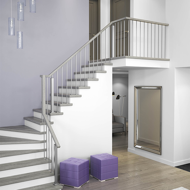 Colonial Elegance Contemporary 10-ft x 2 1/4-in x 1 3/4-in Natural Maple Handrail