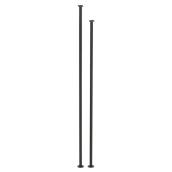 Colonial Elegance Stair Baluster - Wrought Iron - Matte Black Finish - 2-Pack - 35 7/8 to 39 5/8-in L