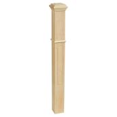 Colonial Elegance Victorian Newel Post - Maple - Natural Finish - 44-in L x 4-in W