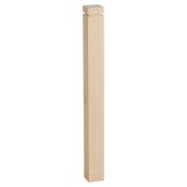 Colonial Elegance Zen 44-in x 4-in x 4-in Natural Maple Square Newel Post