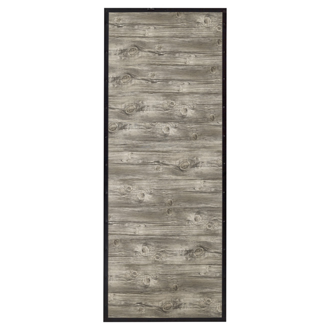 Colonial Elegance Barn Door - Designed for Rail System - 37-in W x 84-in H - Antique Grey