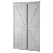 Colonial Elegance Sliding Closet Door - 60-in W x 80 1/2-in H - Beach Wood - K-Panel