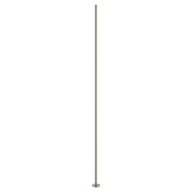 Colonial Elegance Square Baluster - Wrought Iron - Silver Finish - 41 1/2-in L x 3/8-in W