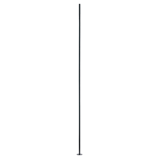 Colonial Elegance Zen 41 1/2-in x 3/8-in Black Wrought Iron Square Stair Baluster