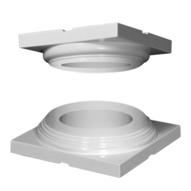 Turncraft 8-in Colonial Wood Column Cap and Base