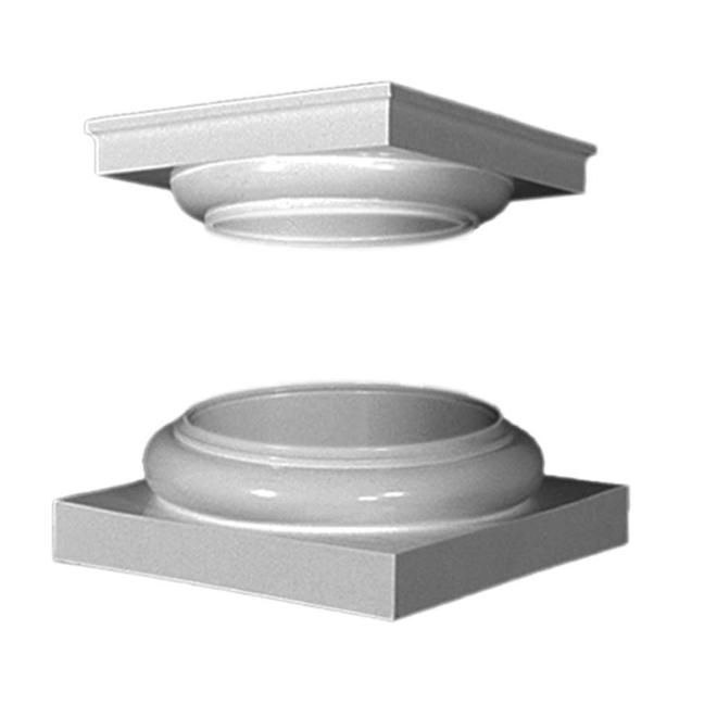 Turncraft 8-in Tuscan Fiberglass Column Cap and Base
