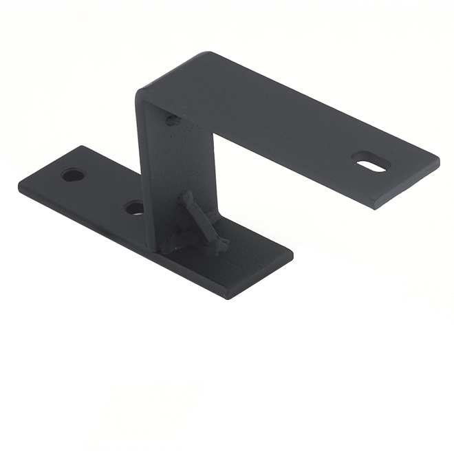 ''Barn'' Double Rail Bracket - 8 1/2'' - Black