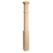 Colonial Elegance Victorian Newel Starter Post - Oak - Natural Finish - 55-in L x 4 1/2-in W