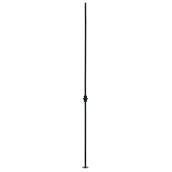 Colonial Elegance Knuckle Baluster - Wrought Iron - Black Hammered Finish - 41 1/2-in L x 3/8-in W