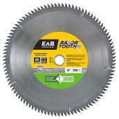 EAB Professional Razor Tooth Saw Blade - Carbide-tipped - 12-in Dia - 100 Tooth