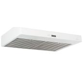 Range Hood - 30" - 600 CFM - Stainless Steel - White