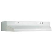 Undercabinet Range Hood 30" - Variable Speed 190 CFM - White