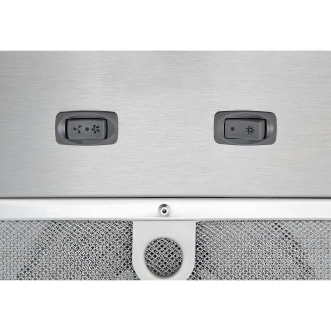Broan Stainless Steel Range Hood - Ducted Vent - 21.375-in Actual Width - 3 Sones