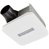 Broan Roomside Bathroom Exhaust Fan with LED - 80 CFM - 0.7 Sone - White