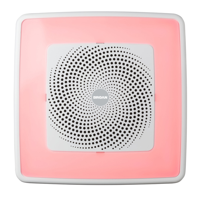 Ventilateur de salle de bain Chroma Confort 1,5 sone 110 pi³/min avec haut-parleur Bluetooth NuTone de Broan, blanc