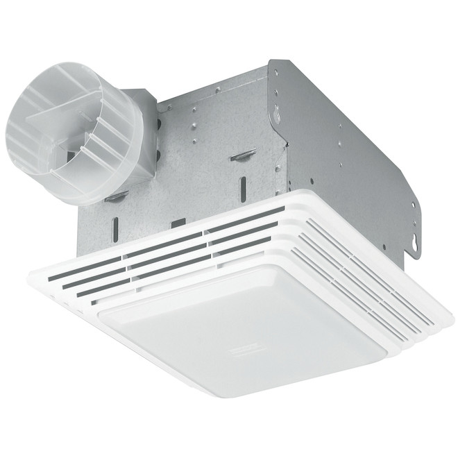 Broan Bathroom Fan and Light 70 CFM 100 W 3.5 Sones White 679 RONA