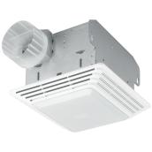 Broan Bathroom Fan and Light - 70 CFM - 100 W - 3.5 Sones - White