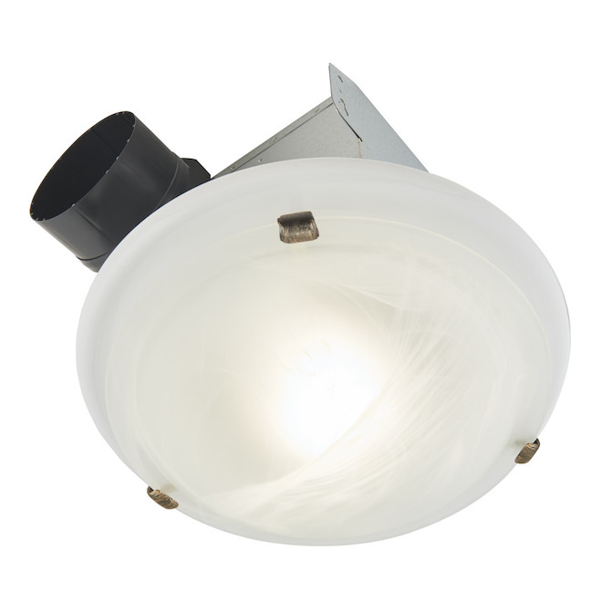 Broan Decorative Ventilation Fan/Dome Light 80 CFM LED White 770RLTK  RONA