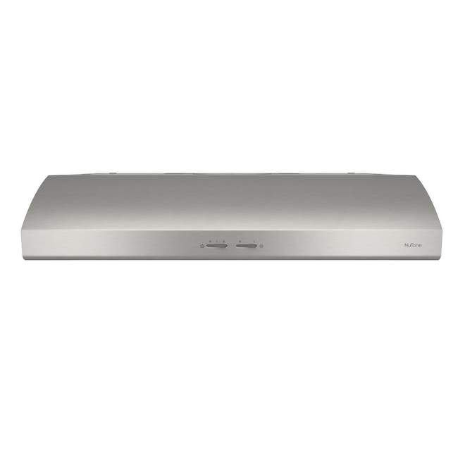 NuTone 30-in 300 CFM Convertible Stainless Steel Undercabinet Range Hood Ducted/Ductless Mount with Micromesh Filter