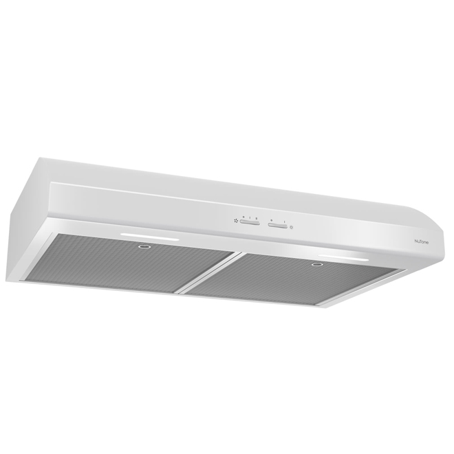NuTone 30in 300 CFM Convertible White Range Hood Ducted
