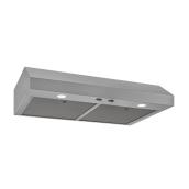 Hotte sous armoire Broan-Nutone 30 po à 2 vitesses 350 pi³/min et éclairage DEL en acier inoxydable