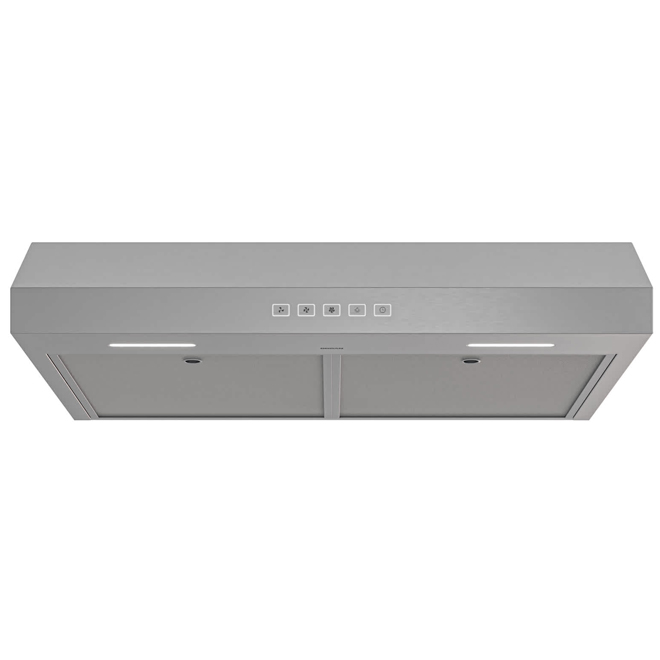 Broan-Nutone Undercabinet Range Hood 30-in with 3 Speeds 350 CFM and LED Lighting - Stainless Steel