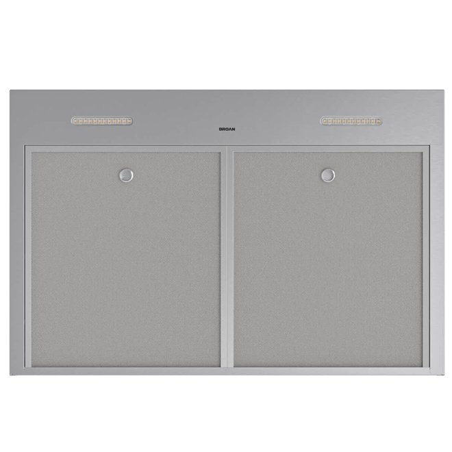 Broan-Nutone Undercabinet Range Hood 30-in with 3 Speeds 350 CFM and LED Lighting - Stainless Steel