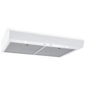 Broan-Nutone 30-in White Undercabinet Range Hood w/ 2 Speeds 350 CFM and LED Lighting