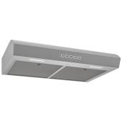 Broan-Nutone 30-in Stainless Steel Undercabinet Range Hood w/ 2 Speeds 350 CFM and LED Lighting